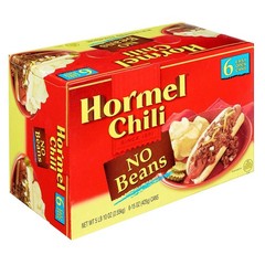 Hormel Chilli No Beans Easy Open Can, 6 Count, 15 Ounce