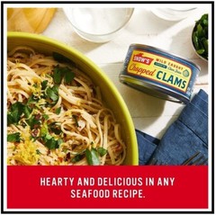 Snow’s Wild Caught Chopped Clams Canned, 6.5 oz Can (Pack of 12) – 5g Protein Pe