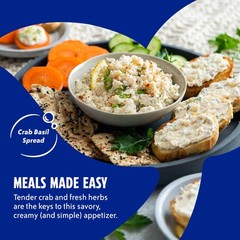 Wild Caught White Crab Meat, 6 oz Cans, 12-Count – High Calcium, High Protein…