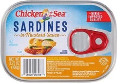 Chicken of the Sea Sardines in Mustard Sauce 6 Pack