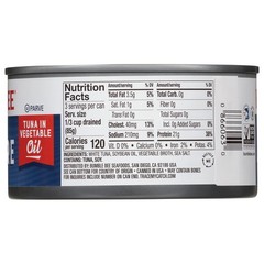 (6 pack) Bumble Bee Solid Albacore Tuna in Oil, 21g Protein per Serving, 12 oz