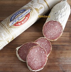 Molinari & Sons San Francisco Italian Dry Salami 3lb Molded Salame Paper Wrapped