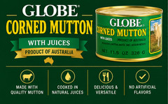 Globe Corn Mutton 11.5oz