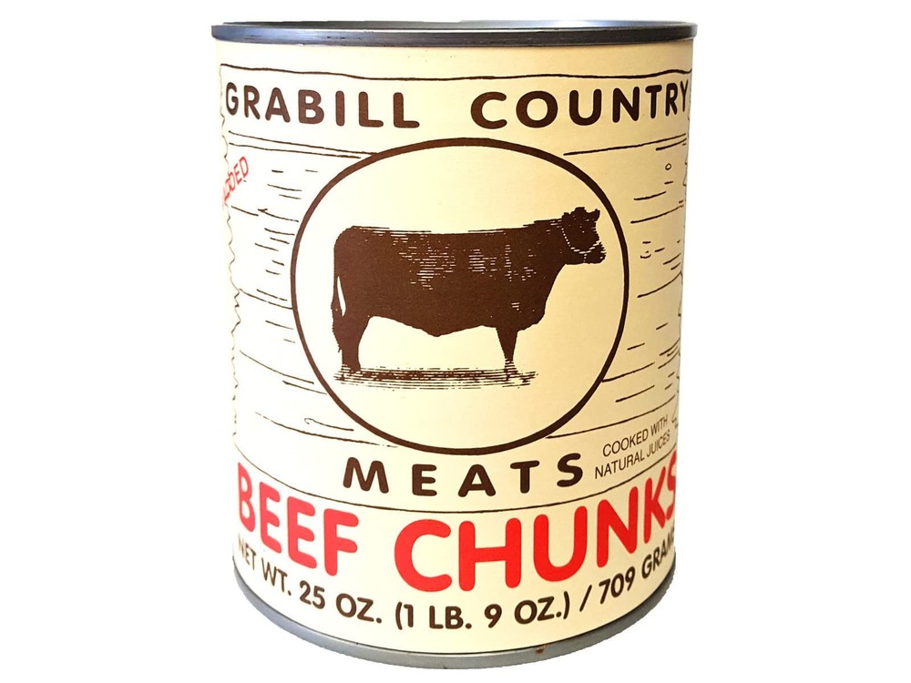 Grabill Country Meats Canned Beef Chunks, Favorite 1.56 Pound (Pack of 6)