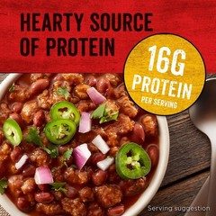 Savory Chunky Beef Chili with Beans – No Artificial Ingredients, 30 Oz Total