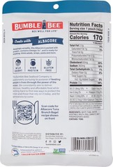 Bumble Bee Chunk White Albacore Tuna in Water, 5 oz Pouches Pack of 12 Ready…