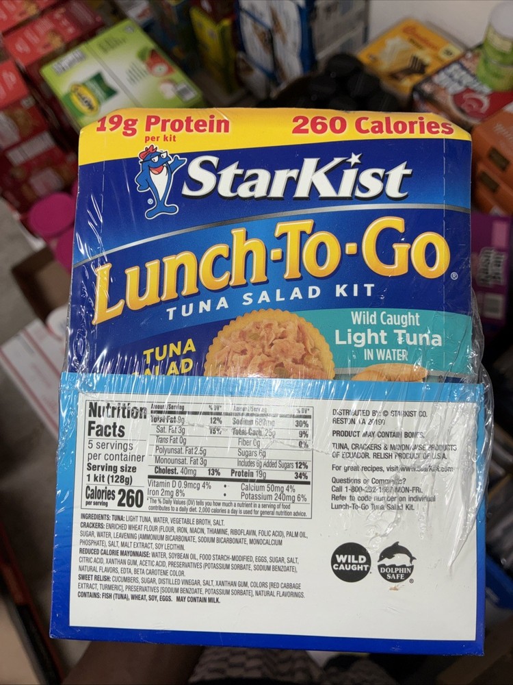 Starkist Chunk Light Tuna In Water Lunch To-Go 4.1 oz., 5 ct.