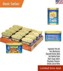 Convenient & Flavorful – 12-Pack 7oz Low Sodium Hawaiian Luncheon Meat Cans