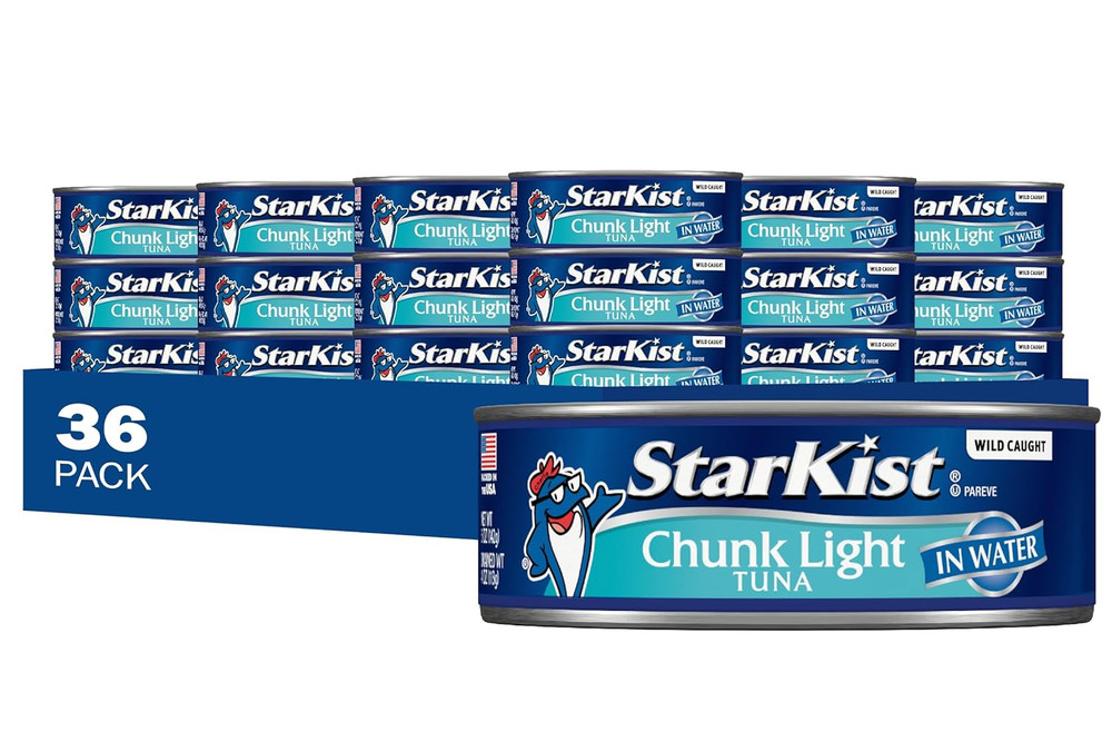 Chunk Light Tuna in Water, 12 – 5 oz Cans (Pack of 3) – 36 Total Cans