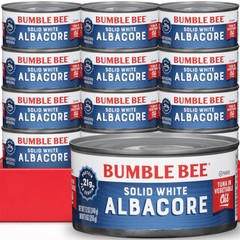Premium Albacore Tuna in Oil – 21g Protein – Gluten Free – 12 oz Can Pack 12