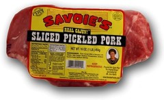 Savoie’s Sliced Pickled Pork 16 Oz (4 Pack)