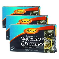 Naturally Smoked Oysters in Oil – 3 Ounce Pack of 3, Loaded with Protein