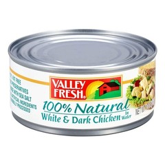 Chuck Chicken in Water, White & Dark Meat, 10oz Cans – Pack of 12, High Protein