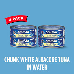 Chunk White Tuna in Water 5 Oz Can, 4 Count, Pack of 1