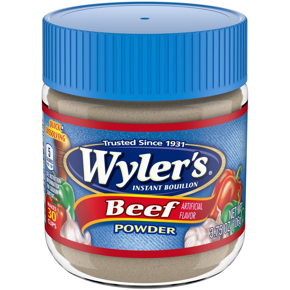 Instant Bouillon Beef Flavored Powder (3.75 oz Jar)