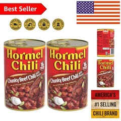Savory Chunky Beef Chili with Beans – No Artificial Ingredients, 30 Oz Total