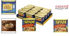 Shelf Stable Less Sodium Pork with Ham – Convenient 12oz Pack of 12