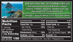 Crown Prince Natural Smoked Oysters Pure Olive Oil 3 Ounce Cans Pack of 18