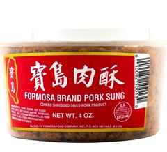 Formosa Brand Pork Sung Cooked Dried Pork Product 4oz (Pack of 12)~Made In USA