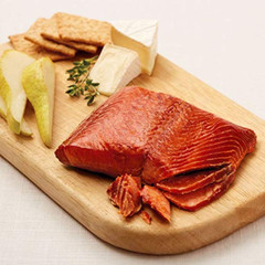 – Premium Wild Alaskan Smoked Sockeye, Coho, and Pink Salmon Trio – 18Oz Box