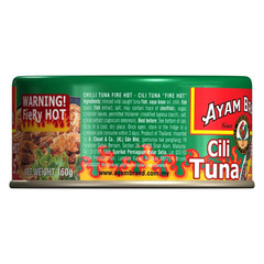 x5 Ayam Brand Fire Hot Chilli Tuna 160g Level 5 Spicy Canned Tuna HALAL Malaysia