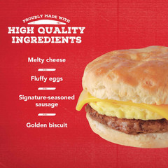 Jimmy Dean Sausage, Egg And Cheese Biscuit Breakfast Sandwiches, 8 Count (Frozen