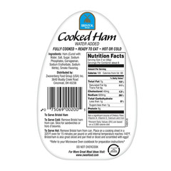 (4 Pack) Bristol Smoke Flavor Cooked Ham, High Protein, 16 Oz Aluminum Can