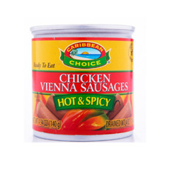 Jamaican Caribbean Choice Hot & Spicy Sausage (4.94 OZ/140g) (3 Pack)