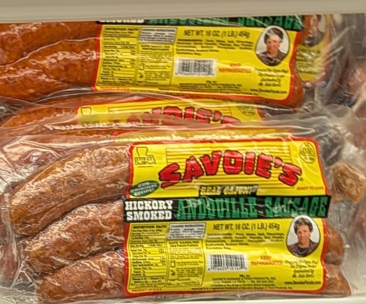 Savoie’s Cajun Andouille Sausage 16 Oz (4 Pack)