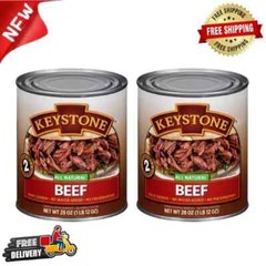(8 Cans) Keystone Beef **ALL NATURAL – NO PRESERVATIVES – FULLY COOKED** 28oz