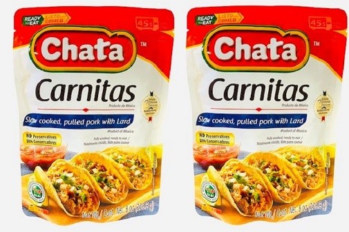 Chata Carnitas Slow Cooked Pulled Pork with Lard 2 Pack