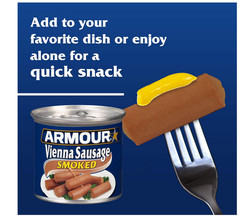Armour Star Vienna Sausage, Smoked, Canned Sausage, 4.6 OZ (Pack of 24)