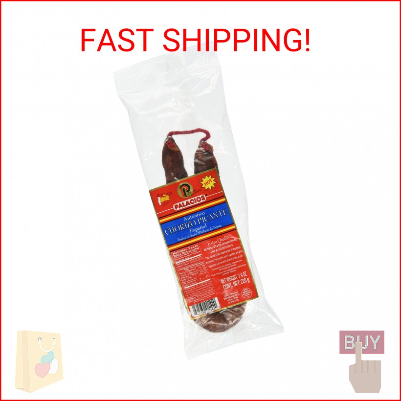Palacios Spanish Hot Picante Chorizo 7.9 Ounce.