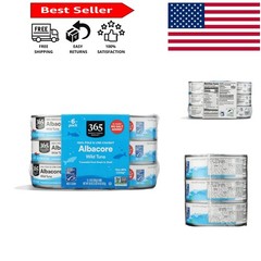 Wild-Caught No Salt Albacore Tuna in Water – 5 oz Size Pack of 6 Convenient Cans