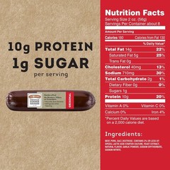 All-Natural Summer Sausage – 16oz Flavor, Ideal for Snacking & Parties