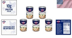 Swanson Chicken a la King (Pack of 5) – Comforting 10.5 OZ Cans with 10g Protein