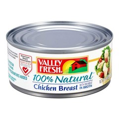 Valley Fresh 100% Natural Chicken Breast with Rib Meat in Broth 2 Pack