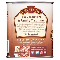 28 oz Can All Natural Ground Beef Keystone