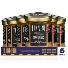 Tonnino Tuna Fish Yellowfin Pole&Line Olive Oil infused with truffle – Pack …
