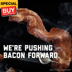 Fully Cooked Bacon – Thick Bacon Snacks for Breakfast, 10.5 Ounce (Pack of 1)