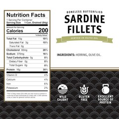 Brunswick Sardines in Olive Oil, 3.75 oz Can (Pack of 12) – Boneless Butterflied