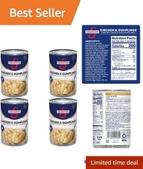 Swanson Canned Chicken & Dumplings 10.5 OZ, Pack of 4 – Hearty Southern Comfort