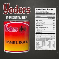Yoder’s Canned Ground Beef – Shelf Stable Hamburger – Canned Meat with 10 Yea…