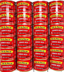 OX & Palm Corned Beef with Juices Original Chunky Style 11.5 oz ( Pack of 24 )