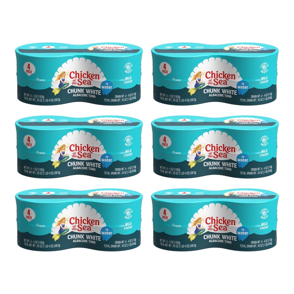 Wild Caught Chunk White Albacore Tuna in Water, 5 oz Cans, 24-Count (6 Packs …