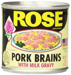 Rose Pork Brains with Milk Gravy 5 Ounce Cans (4 Per Pack)