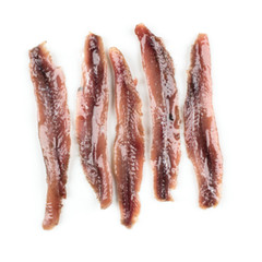 Roland Flat Fillets of Anchovies in Olive Oil, Case of 25 Two Oz Tins