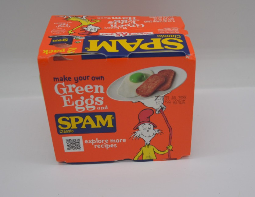 Spam Classic Green Eggs And Ham SPAM LIMITED EDITION Two 12oz Cans July 2028
