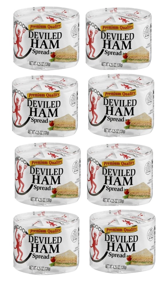 Underwood Premium Deviled Ham Spread 8-Pack | 4.25 oz Flavorful Canned Meat