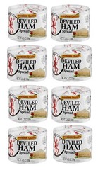 Underwood Premium Deviled Ham Spread 8-Pack | 4.25 oz Flavorful Canned Meat